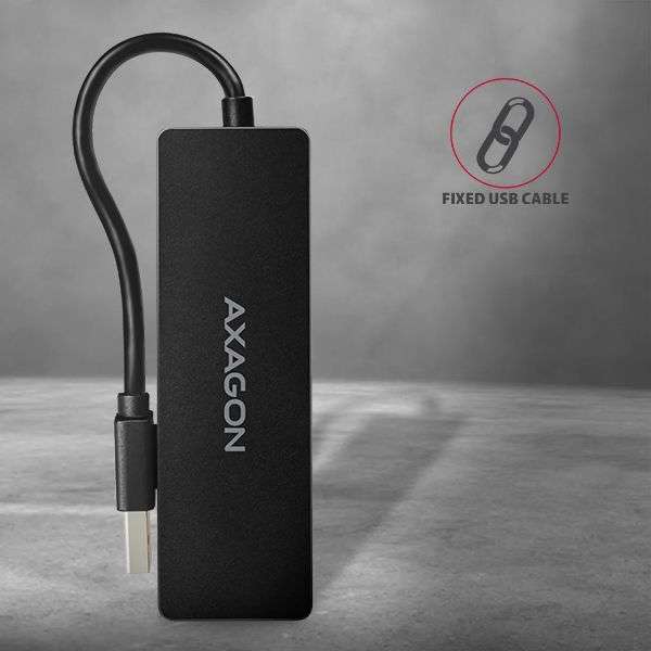 AXAGON HUE-G1A Slim Hub Black