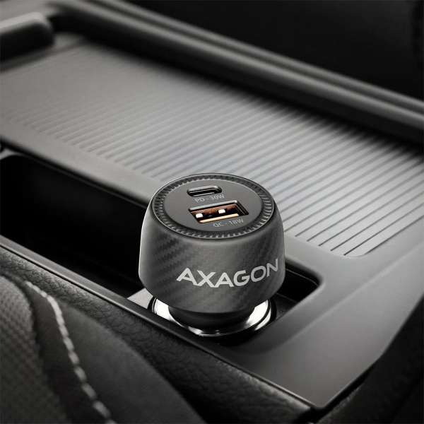 AXAGON PWC-PQ48 PD3.0 & QC4+ 2xOUTPUTS car charger 48W Black