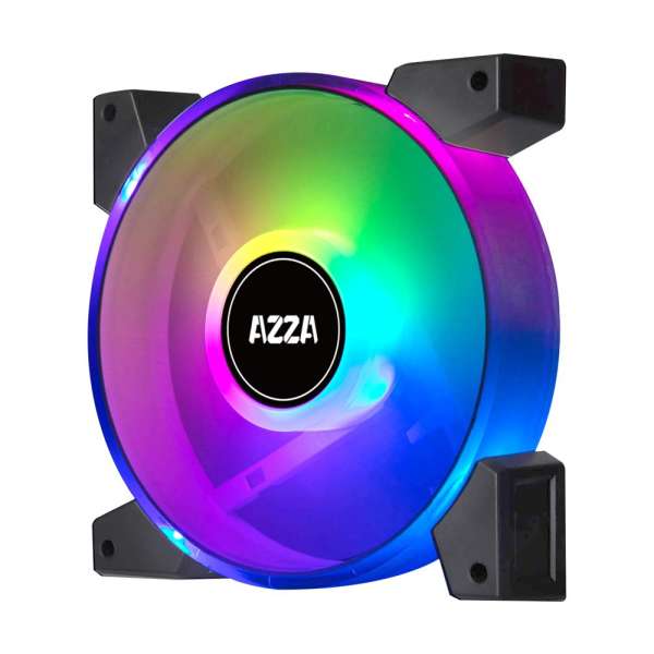 AZZA Hurricane II Digital RGB Fan 4x120mm + RF Remote control