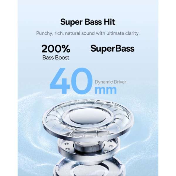 Baseus Bass BH1 Lite Bluetooth Headset Cosmic Black