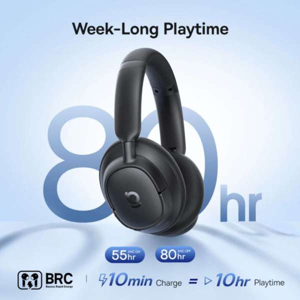 Baseus Bass BH1 NC Wireless Noise Cancelling Headphones Black