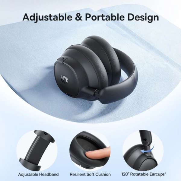 Baseus Bass BH1 NC Wireless Noise Cancelling Headphones Black