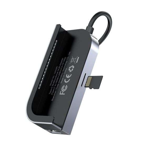Baseus Bend Angle No.7 Multifunctional Type-C HUB Converter Upgrade Space Gray