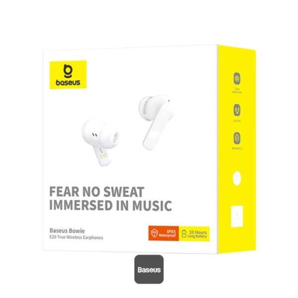 Baseus Bowie E20 Bluetooth Headset White
