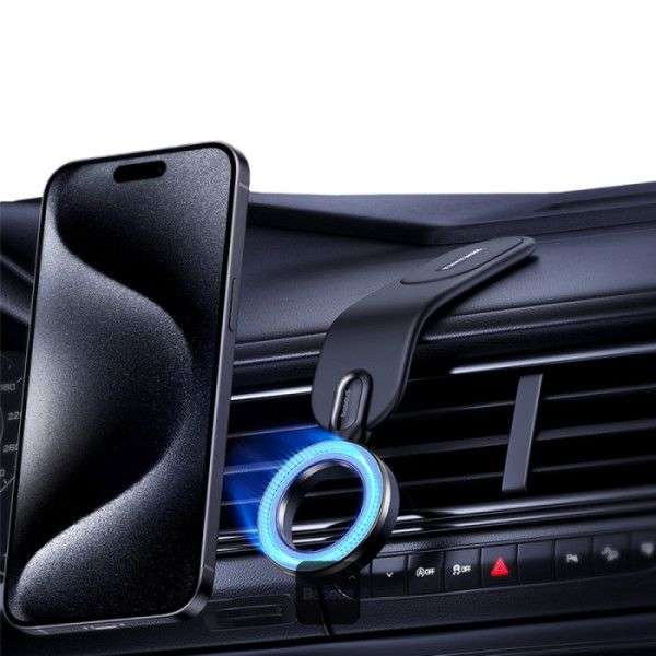 Baseus C02 Go Magnetic Car Phone Holder 360° Rotatable, Bendable Car Mount Black