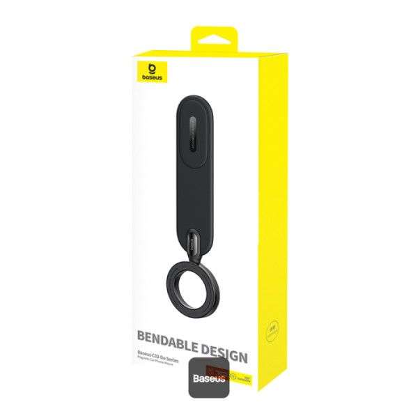 Baseus C02 Go Magnetic Car Phone Holder 360° Rotatable, Bendable Car Mount Black
