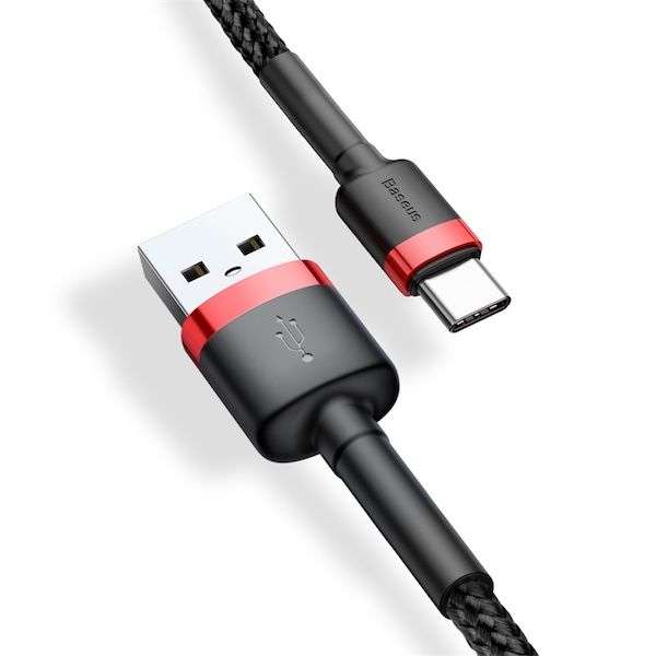 Baseus Cafule USB-C 3A Cable 1m Black/Red