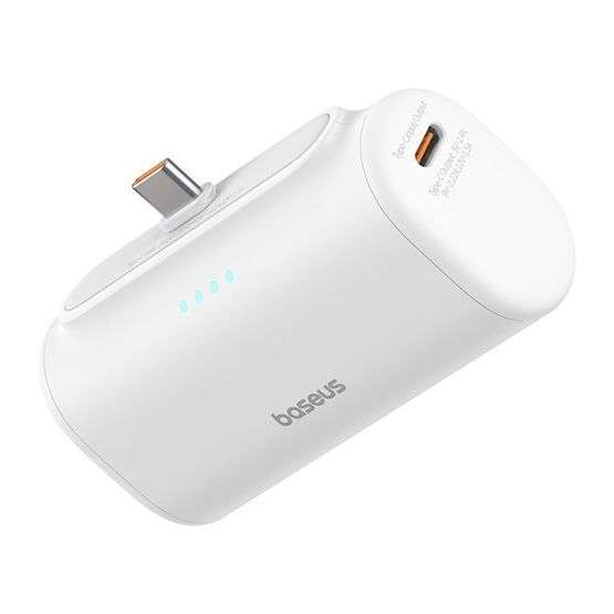 Baseus Compact 20W Type-C 5000mAh PowerBank White