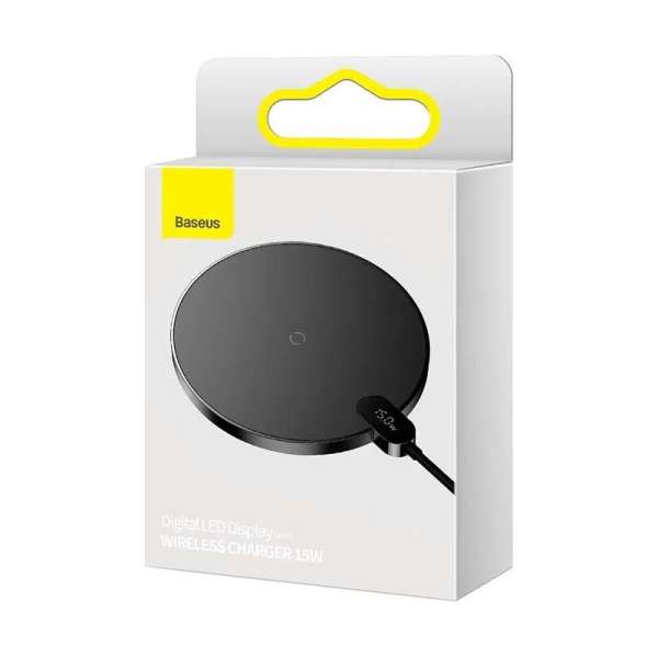 Baseus Digital LED Wireless Charger Black
