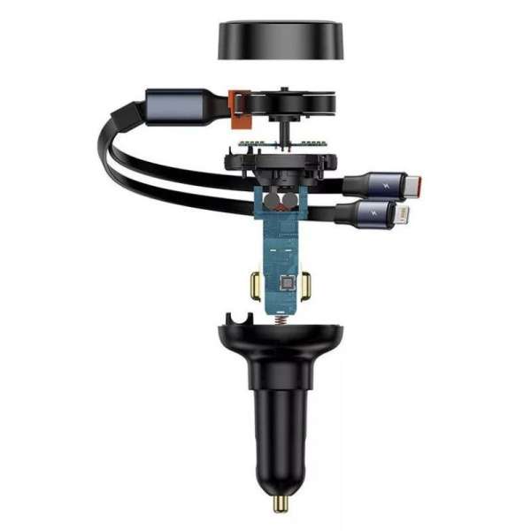 Baseus Enjoyment Pro 60W Type-C and Lightning Car Charger Black