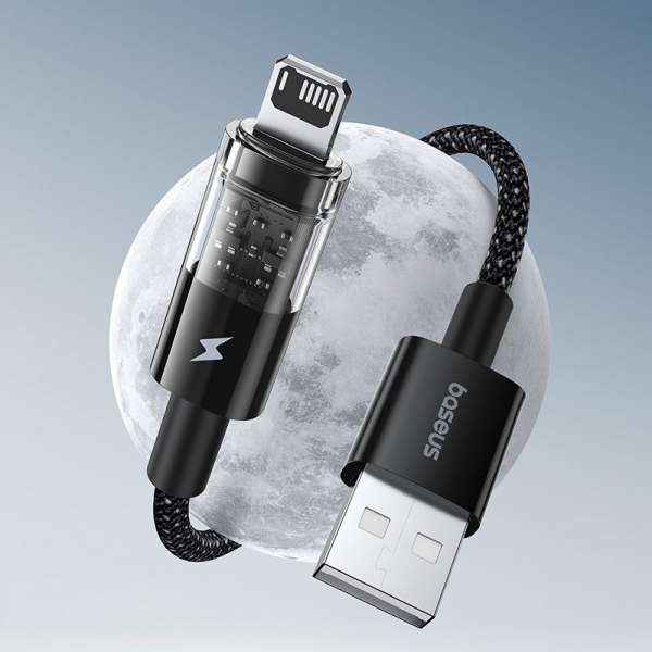 Baseus Gem USB to Lightning 2.4A fast charging data cable 1m Black