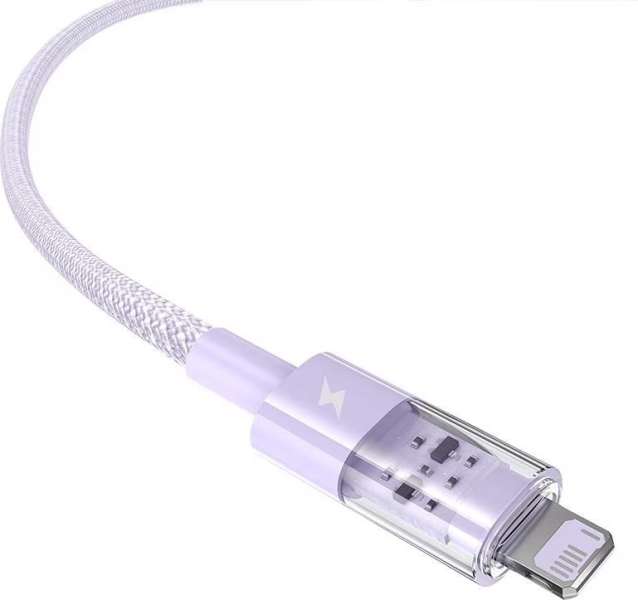 Baseus Gem USB to IP lightning 2.4A fast charging cable 1m Purple