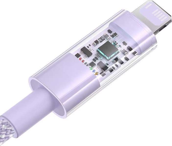 Baseus Gem USB to IP lightning 2.4A fast charging cable 1m Purple