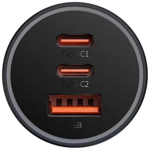 Baseus Golden Contactor Pro Car Charger 65W Grey