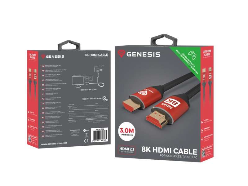 Baseus HDMI 8K compatible with XSX cable 0,3m Black