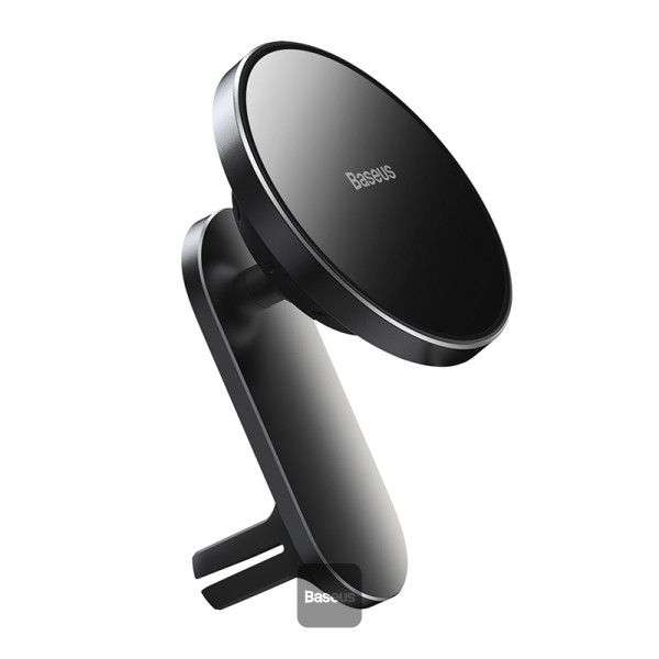 Baseus MagSafe autós telefontartó vezeték nélküli Qi töltő 15W Big Energy Black