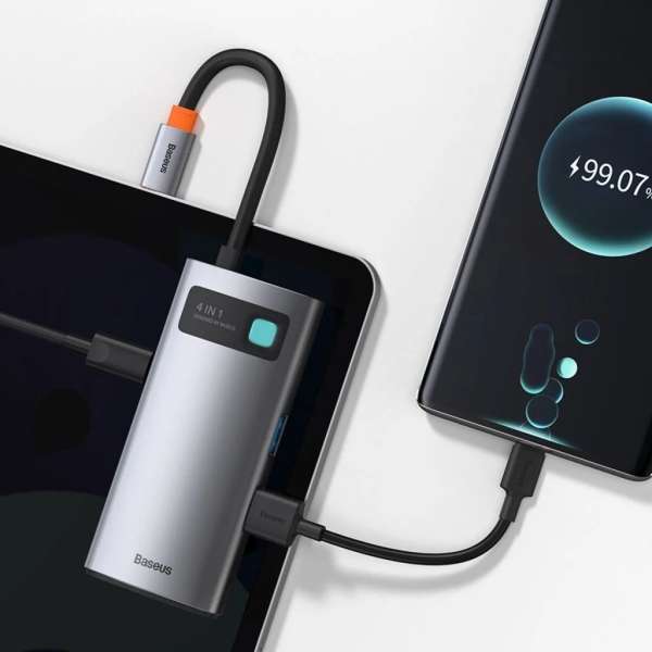Baseus Metal Gleam Docking Station Silver
