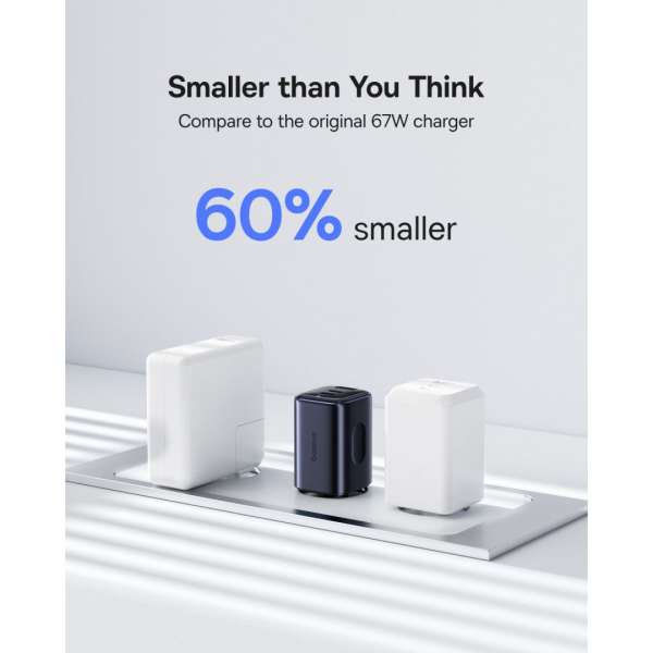 Baseus PicoGo AE11 Fast Charger 2C+U 67W EU Cosmic Black