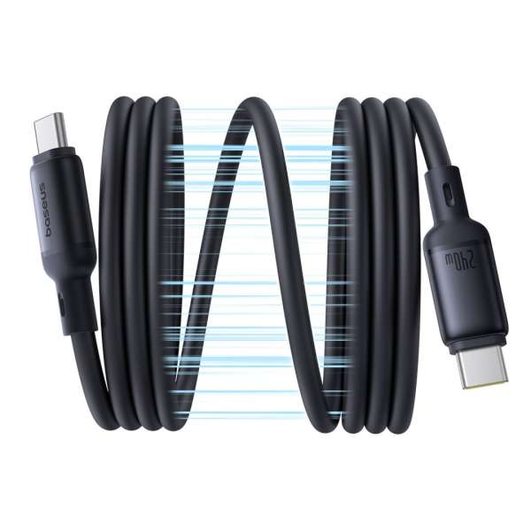 Baseus PicoGo Magnetic Charging Cable USB-C 240W 1m Black