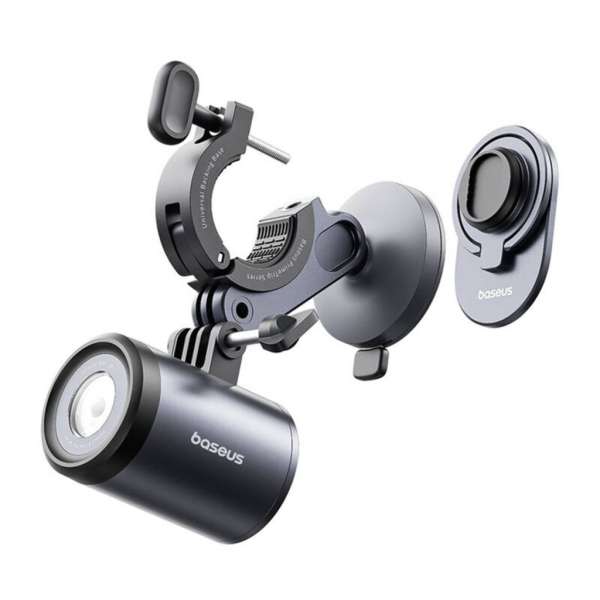 Baseus PrimeTrip 2-in-1 Magnetic Bike Phone Mount & 600LM Dual-Color Light