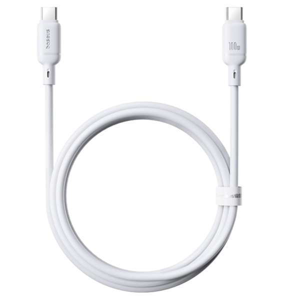 Baseus Silky Ser.Charging Cable Type-C to Type-C 100W 1m White