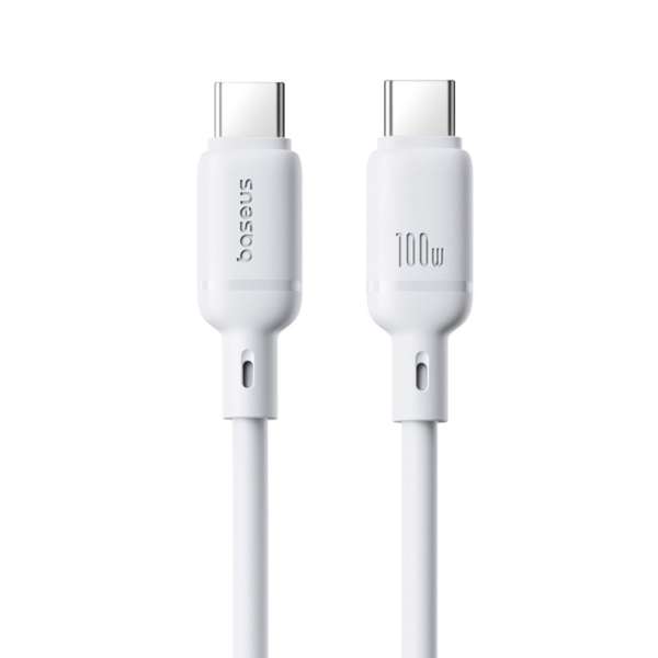 Baseus Silky Ser.Charging Cable Type-C to Type-C 100W 1m White