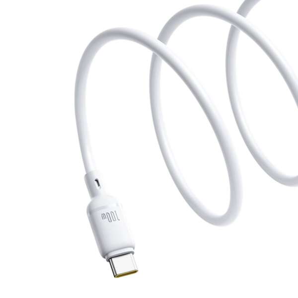 Baseus Silky Ser.Charging Cable Type-C to Type-C 100W 1m White