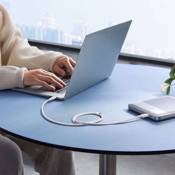 Baseus Silky Ser.Charging Cable Type-C to Type-C 100W 1m White