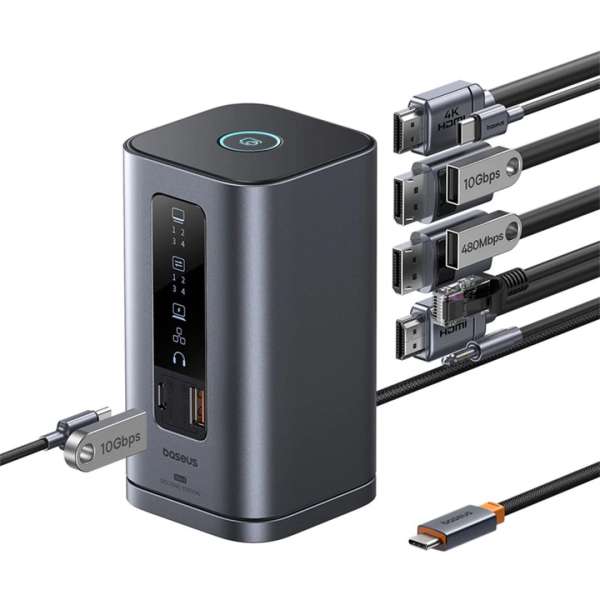 Baseus Spacemate 11-in-1 (Win) Docking Station Grey