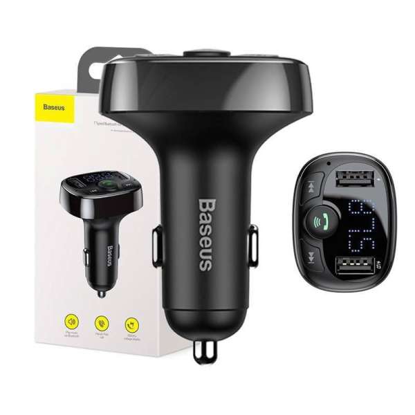 Baseus CCTM-01 T típusú Bluetooth FM Transzmitter Black