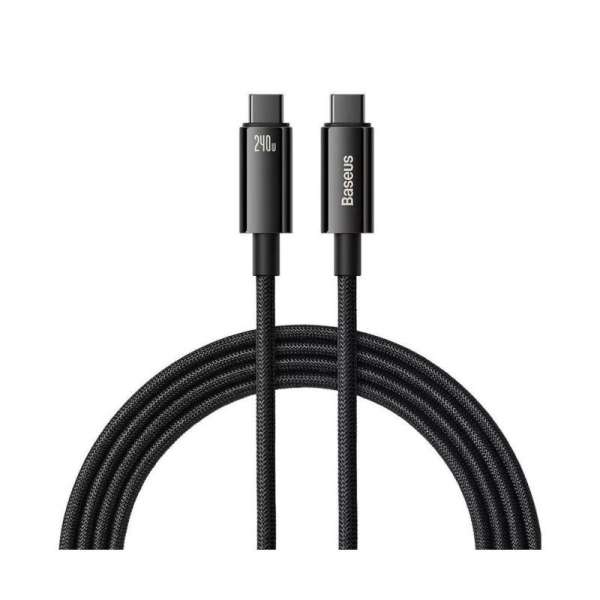 Baseus Tungsten Gold USB-C - USB-C 240W Cable 2m Black