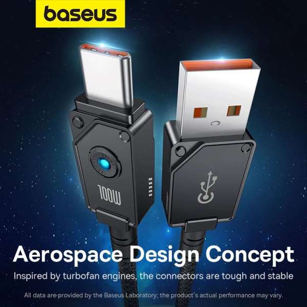 Baseus Unbreakable USB A to USB C cable 1m Black