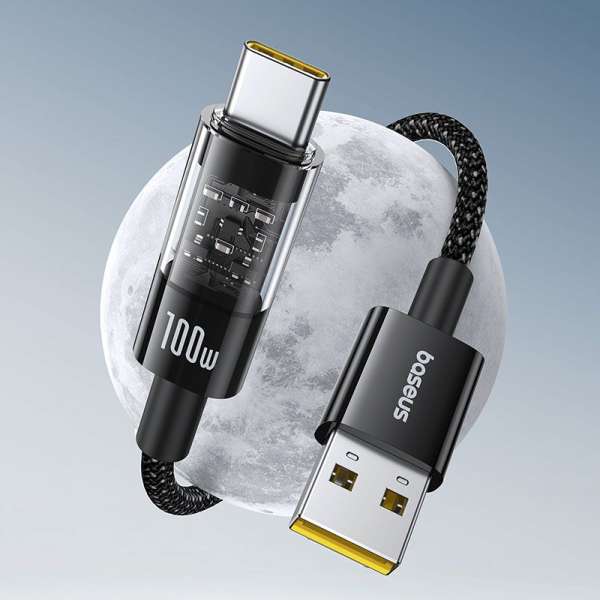 Baseus USB A to USB C 100W fast charging Data cable 1m Black