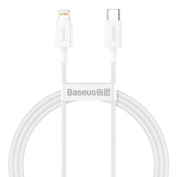 Baseus USB-C to Lightning Cable 1m White
