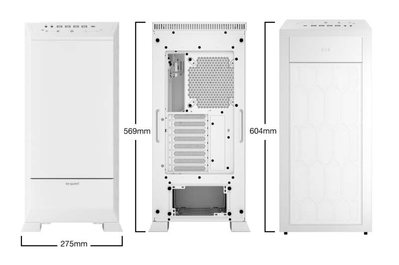 Be quiet! Dark Base Pro 901 Tempered Glass White