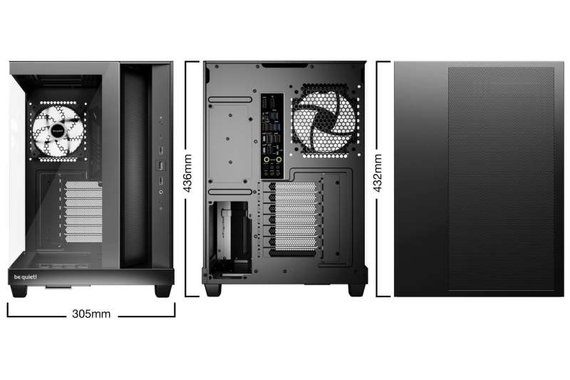 Be quiet! Light Base 500 LX Tempered Glass Black