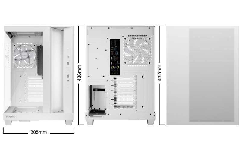 Be quiet! Light Base 500 LX Tempered Glass White