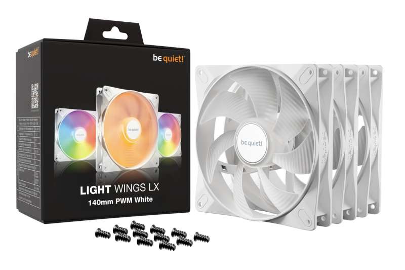 Be quiet! Light Wings LX 140mm PWM White Triple Pack