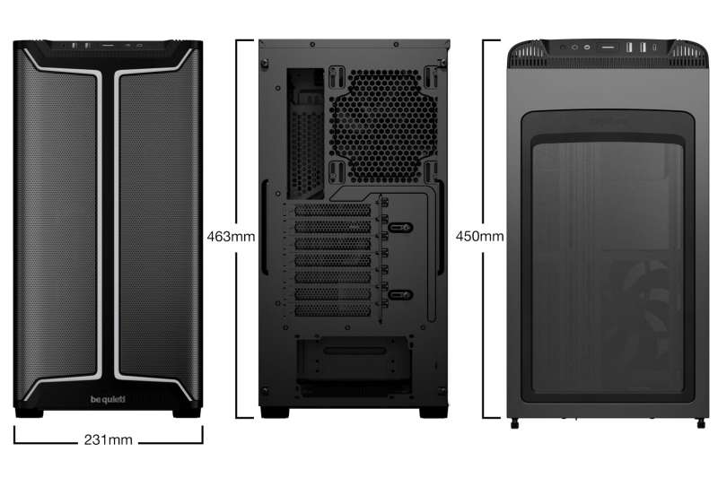 Be quiet! Pure Base 501 DX Tempered Glass Black