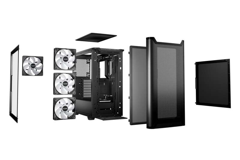 Be quiet! Pure Base 501 DX Tempered Glass Black