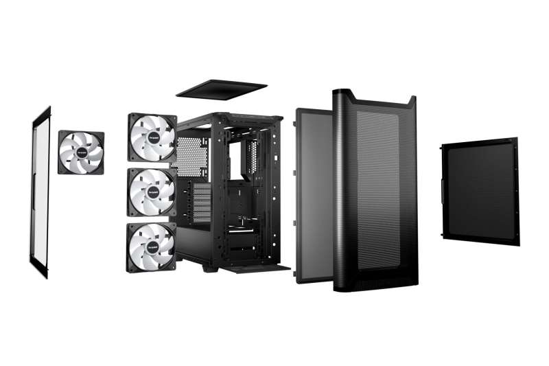 Be quiet! Pure Base 501 LX Tempered Glass Black