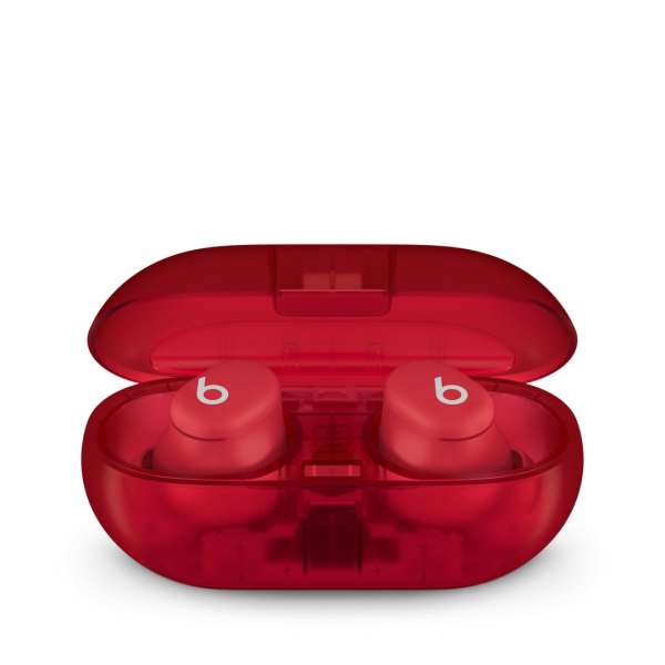 Beats Solo Buds Bluetooth Headset Transparent Red