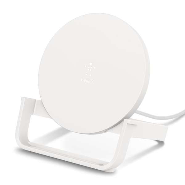 Belkin Boost Charge 10W Wireless Charging Stand 10W (AC Adapter Not Included) White