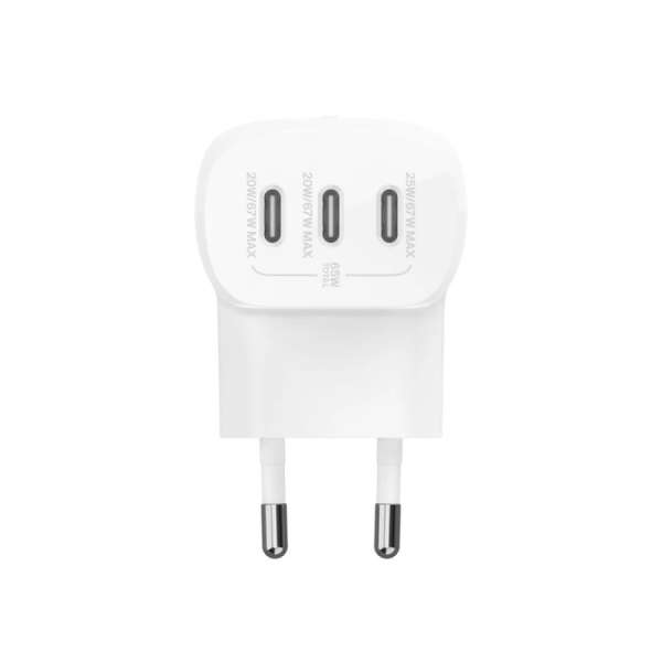 Belkin Boost Charge 67W with 3xUSB-C Ports with Cable White