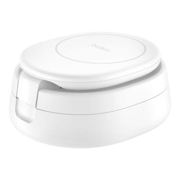 Belkin Boost Charge adjustable magsafe 2-in-1 Charger Qi2 White