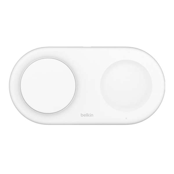 Belkin BOOST Charge Pro 2in1 Qi2 15w Magnetic Charging Pad White