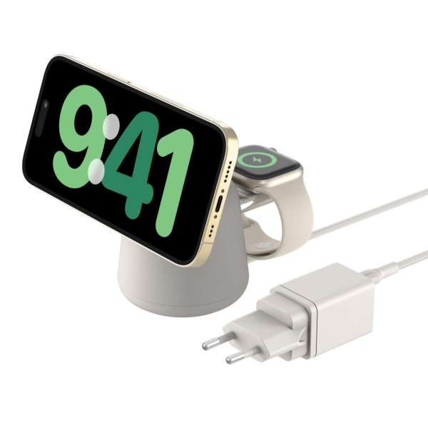 Belkin BOOST Charge PRO Wireless 15W 2in1 Sand