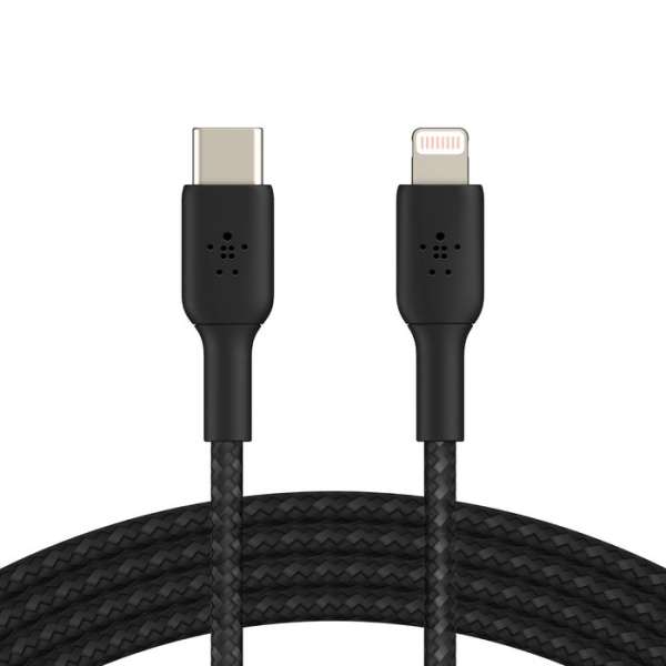 Belkin BoostCharge Braided USB-C to Lightning Cable 1m Black