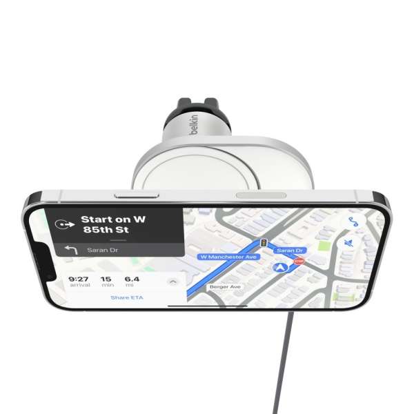 Belkin BoostCharge Pro Magnetic Wireless Car Charger 15W Grey