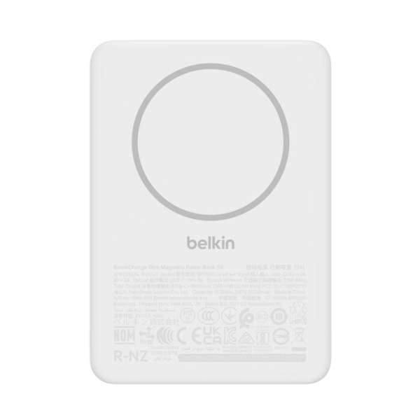 Belkin BoostCharge Slim Magnetic 5000mAh PowerBank White